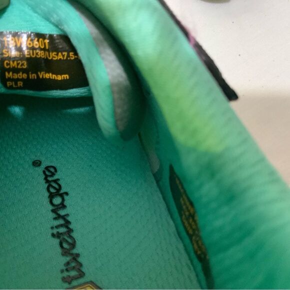 Vibram Five Fingers V-Train Cross Trainer Grey/Black/Aqua 18W6601 Wmn Size 7.5-8 - Picture 12 of 12